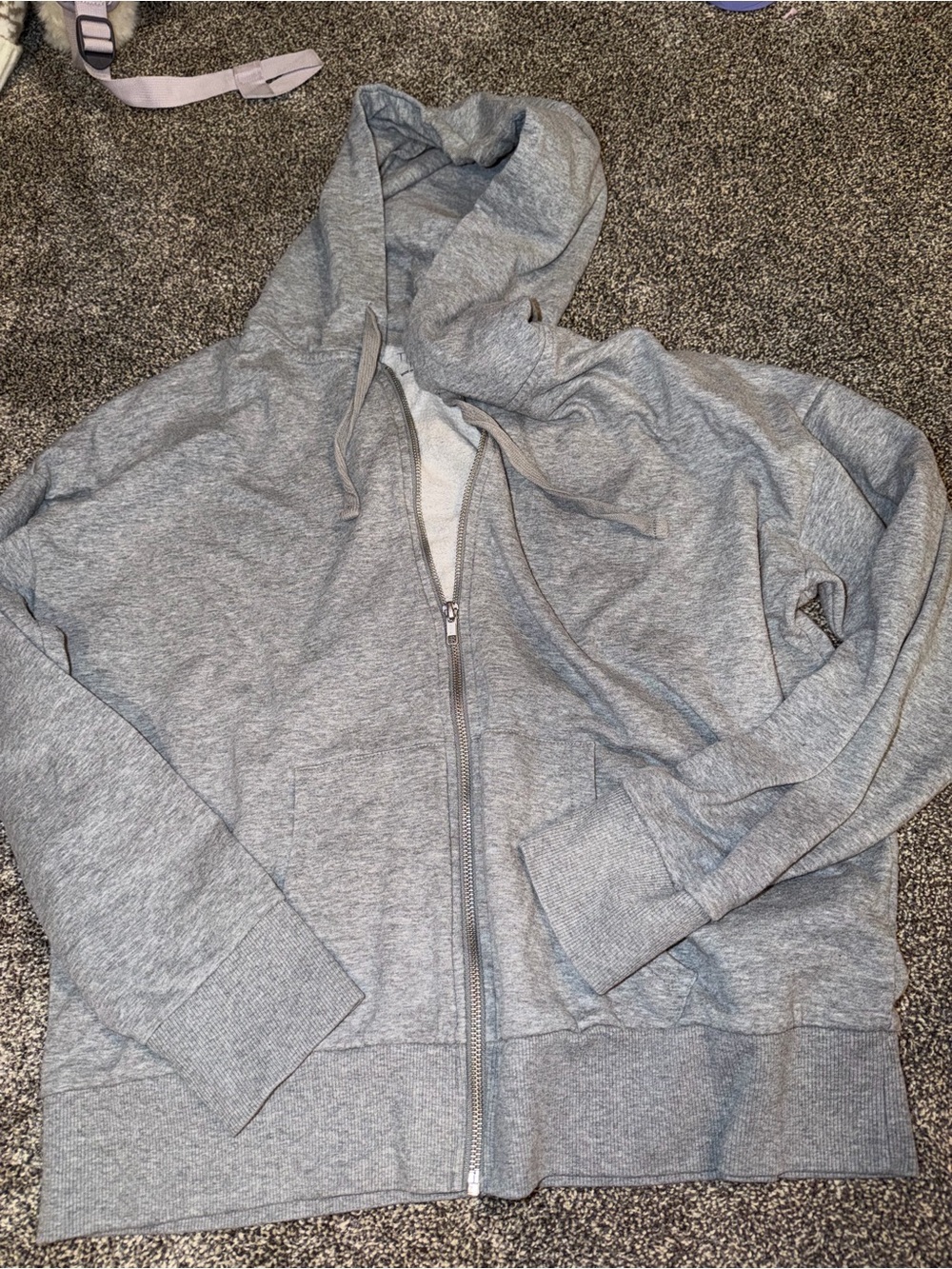 Time and Tru Gray Full-Zip Hoodie